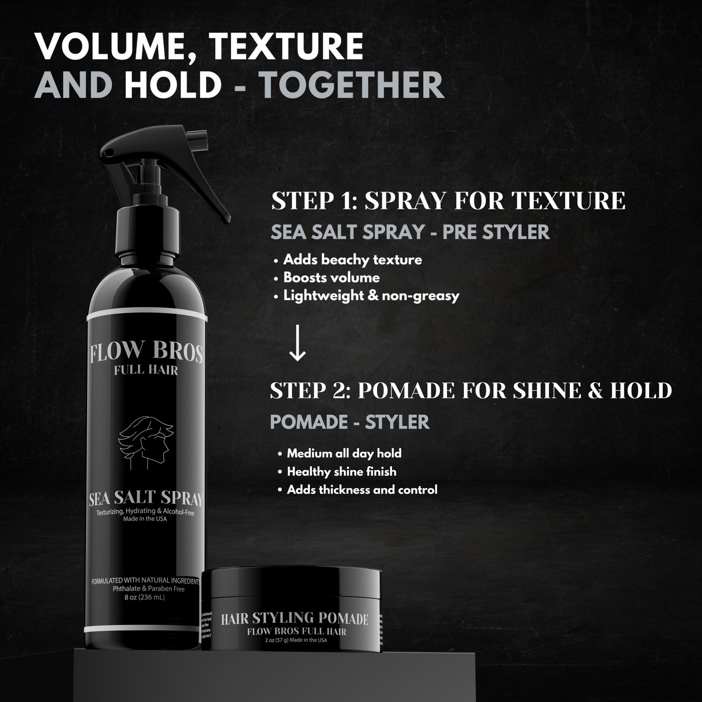 Pomade + Sea Salt Bundle